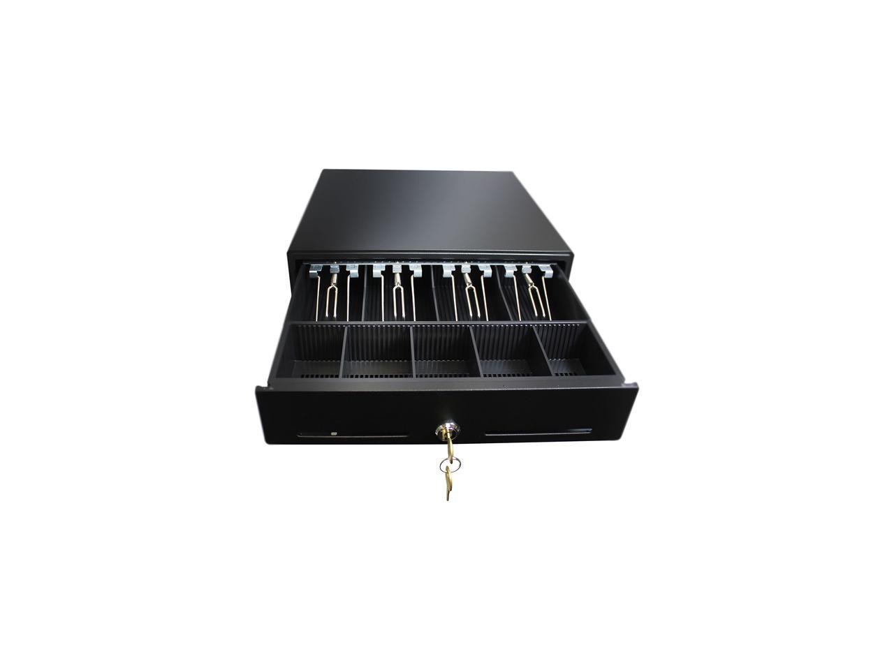 Adesso 13â€? POS Cash Drawer with Removable Cash Tray - 13â€? x 14.2â€? x 3.25â€?