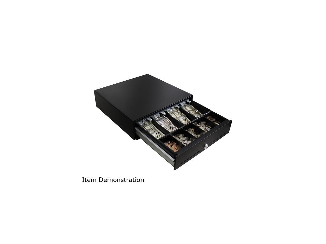 Adesso 13â€? POS Cash Drawer with Removable Cash Tray - 13â€? x 14.2â€? x 3.25â€?