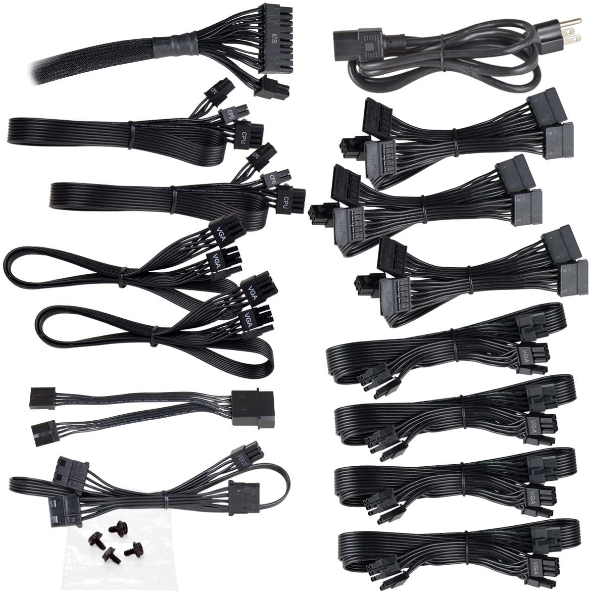 EVGA 1000GQ 210-GQ-1000-V1 GQ 80 Plus Gold, 1000W ECO Mode Semi Modular Power Supply