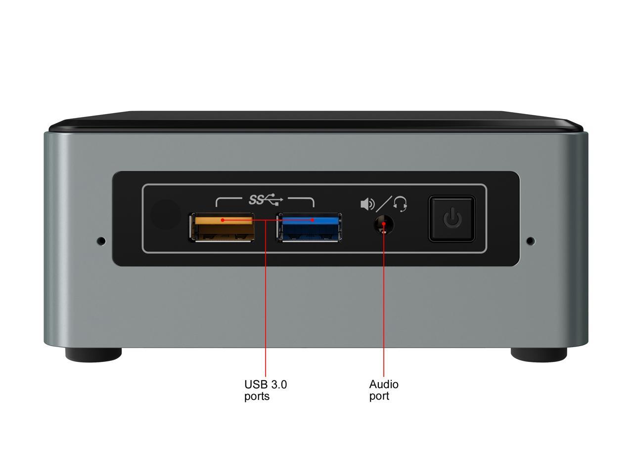 Intel NUC (Next Unit of Computing) BOXNUC6CAYH Black Barebone Systems - Mini / Booksize