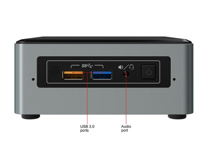 Intel NUC (Next Unit of Computing) BOXNUC6CAYH Black Barebone Systems - Mini / Booksize