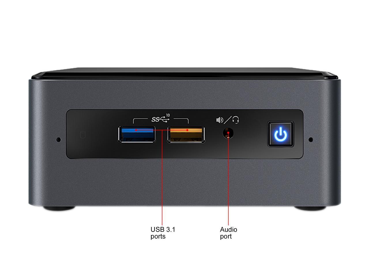 Intel NUC (Next Unit of Computing) BOXNUC8i3BEH1 Mini / Booksize Barebone System