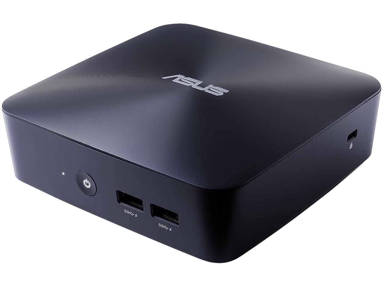 ASUS VivoMini UN65U Barebones Mini PC with Intel Core i7-7500U and integrated 4K UHD Graphics (HDMI, DisplayPort, 802.11ac Wifi, BlueTooth 4.0, M.2 SSD, 2.5" drive bay, USB 3.0, 4-in-1 card reader, VESA) UN65U-M021M