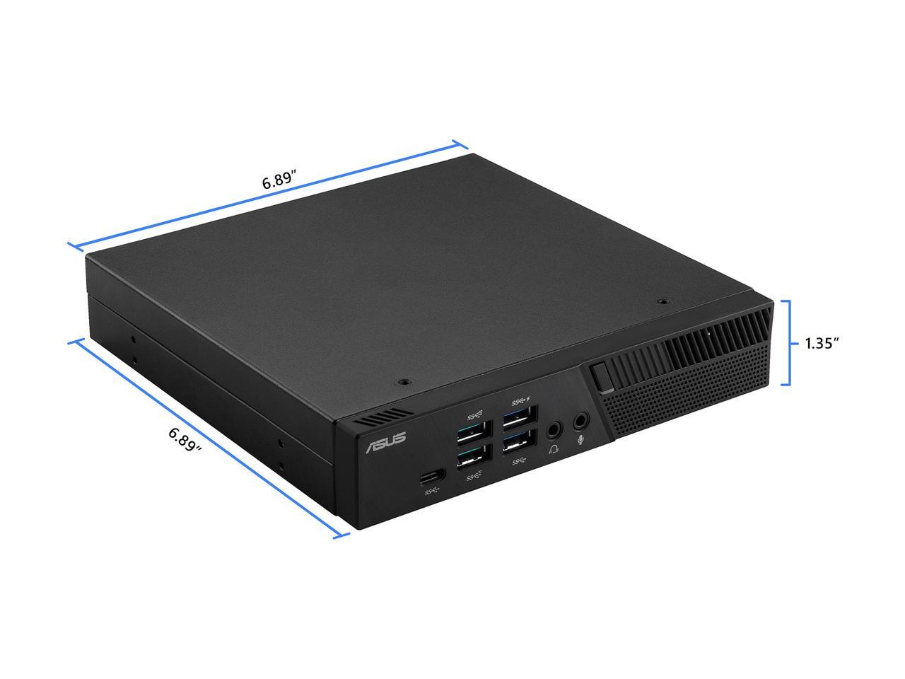 ASUS PB50 Barebones Mini PC with AMD Ryzen 5 3550H Processor and Integrated Radeon Vega 4K UHD Graphics (HDMI, DisplayPort, 802.11 ac Wi-fi, BlueTooth 4.2, Gigabit LAN, USB 3.1 Gen 2, VESA Mount) PB50-BBR008MD