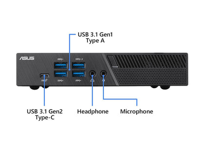 ASUS PB50 Barebones Mini PC with AMD Ryzen 5 3550H Processor and Integrated Radeon Vega 4K UHD Graphics (HDMI, DisplayPort, 802.11 ac Wi-fi, BlueTooth 4.2, Gigabit LAN, USB 3.1 Gen 2, VESA Mount) PB50-BBR008MD