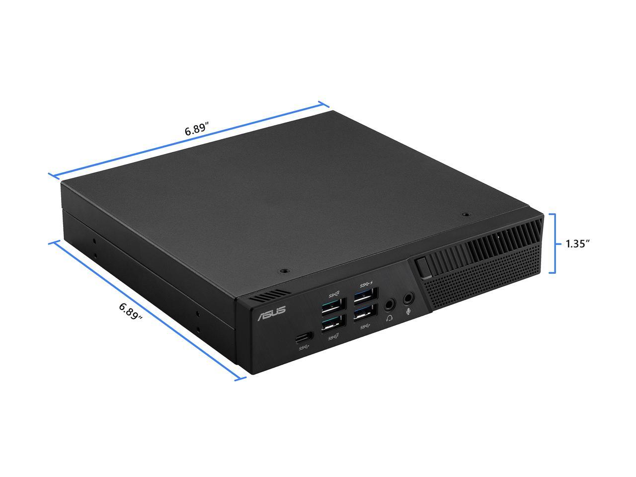 ASUS PB50 Barebones Mini PC with AMD Ryzen 7 3750H Processor and Integrated Radeon Vega 4K UHD Graphics (HDMI, DisplayPort, 802.11 ac Wi-fi, BlueTooth 4.2, Gigabit LAN, USB 3.1, VESA Mount) PB50-BBR009MD