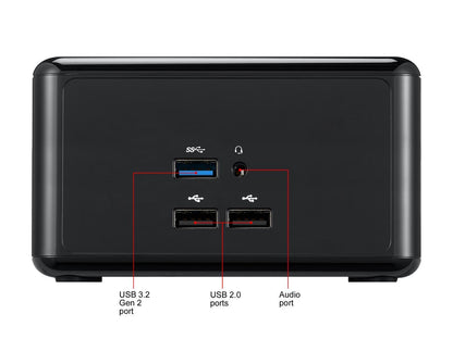 ASRock AMD Ryzen Embedded CPU Barebone 4X4 BOX-V1000M SoC Dual GLAN Support Triple Displays Mini / Booksize Barebone System
