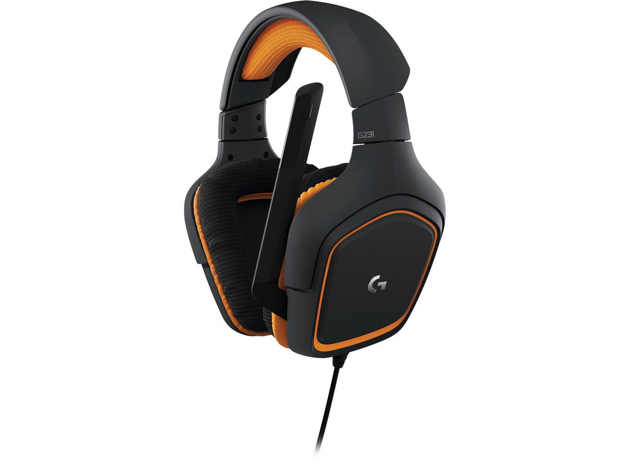 Logitech G231 981-000625 3.5mm Connector Circumaural G231 Prodigy Gaming Headset