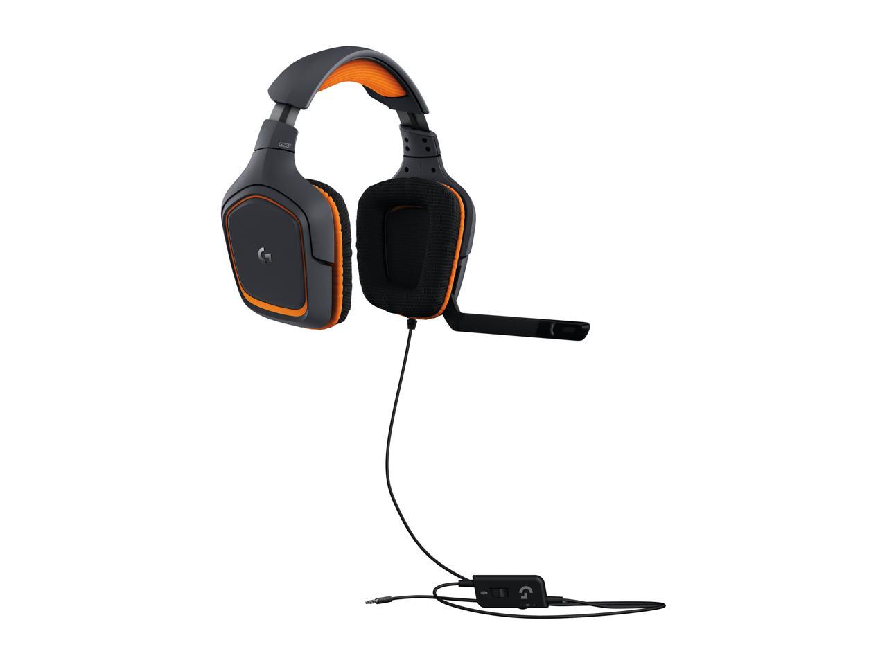 Logitech G231 981-000625 3.5mm Connector Circumaural G231 Prodigy Gaming Headset