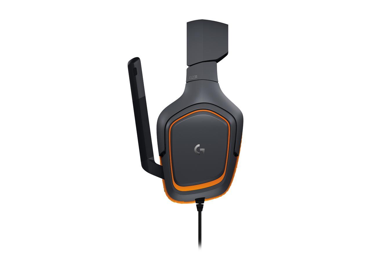 Logitech G231 981-000625 3.5mm Connector Circumaural G231 Prodigy Gaming Headset