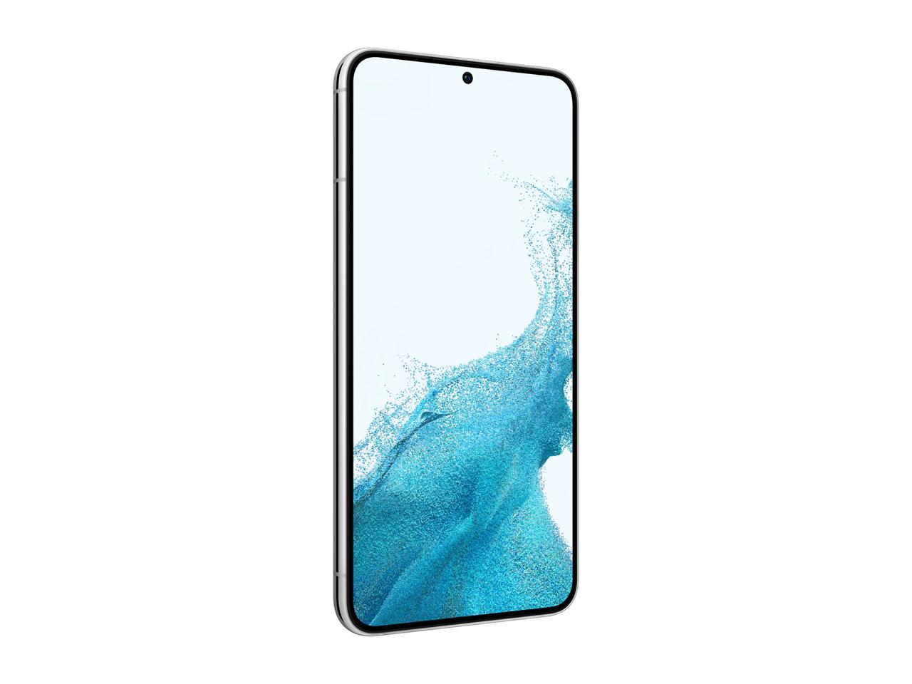 Samsung Galaxy S22+ SM-S906UZWAXAA 5G Unlocked Cell Phone 6.6" Full Rectangle / 6.4" Rounded Corners Phantom White 128GB 8GB RAM