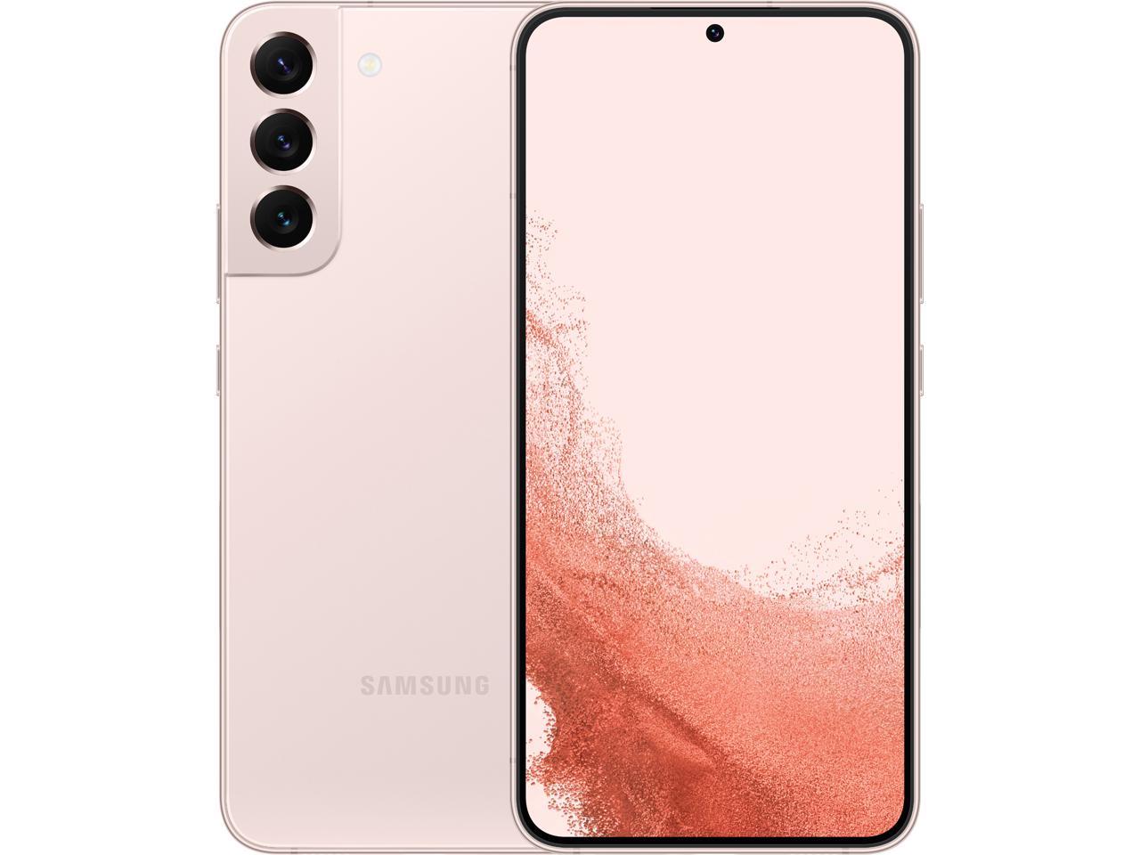 Samsung Galaxy S22+ SM-S906UIDAXAA 5G Unlocked Cell Phone 6.6" Full Rectangle / 6.4" Rounded Corners Pink 128GB 8GB RAM