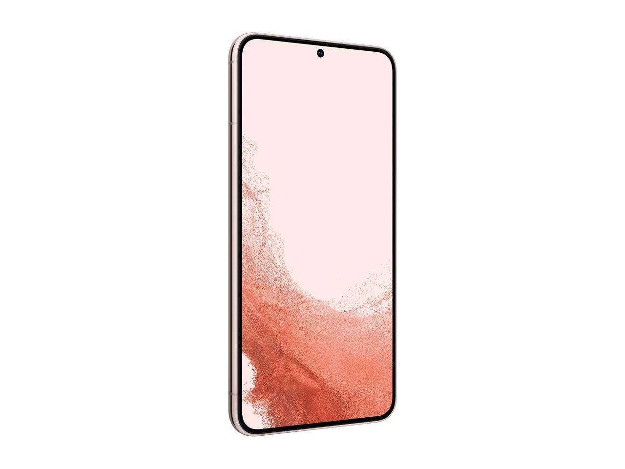 Samsung Galaxy S22+ SM-S906UIDAXAA 5G Unlocked Cell Phone 6.6" Full Rectangle / 6.4" Rounded Corners Pink 128GB 8GB RAM