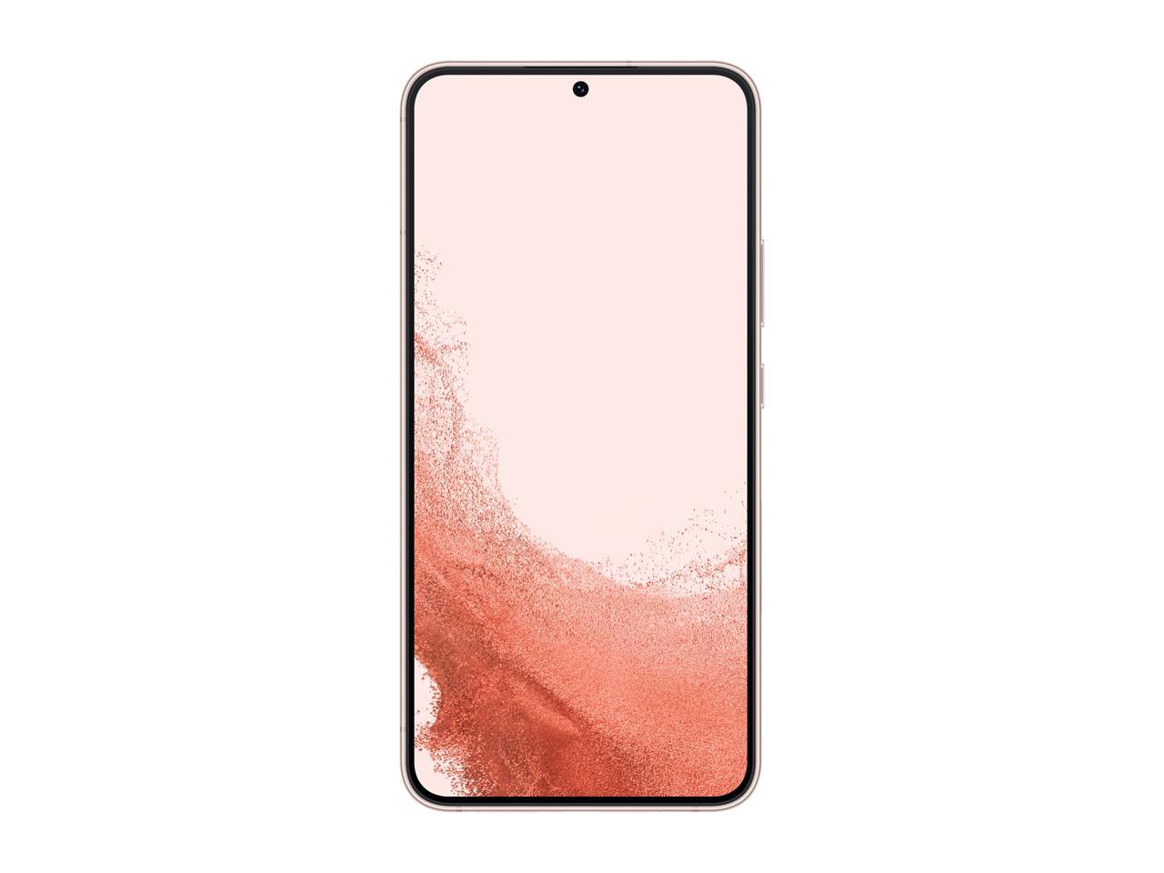 Samsung Galaxy S22+ SM-S906UIDAXAA 5G Unlocked Cell Phone 6.6" Full Rectangle / 6.4" Rounded Corners Pink 128GB 8GB RAM