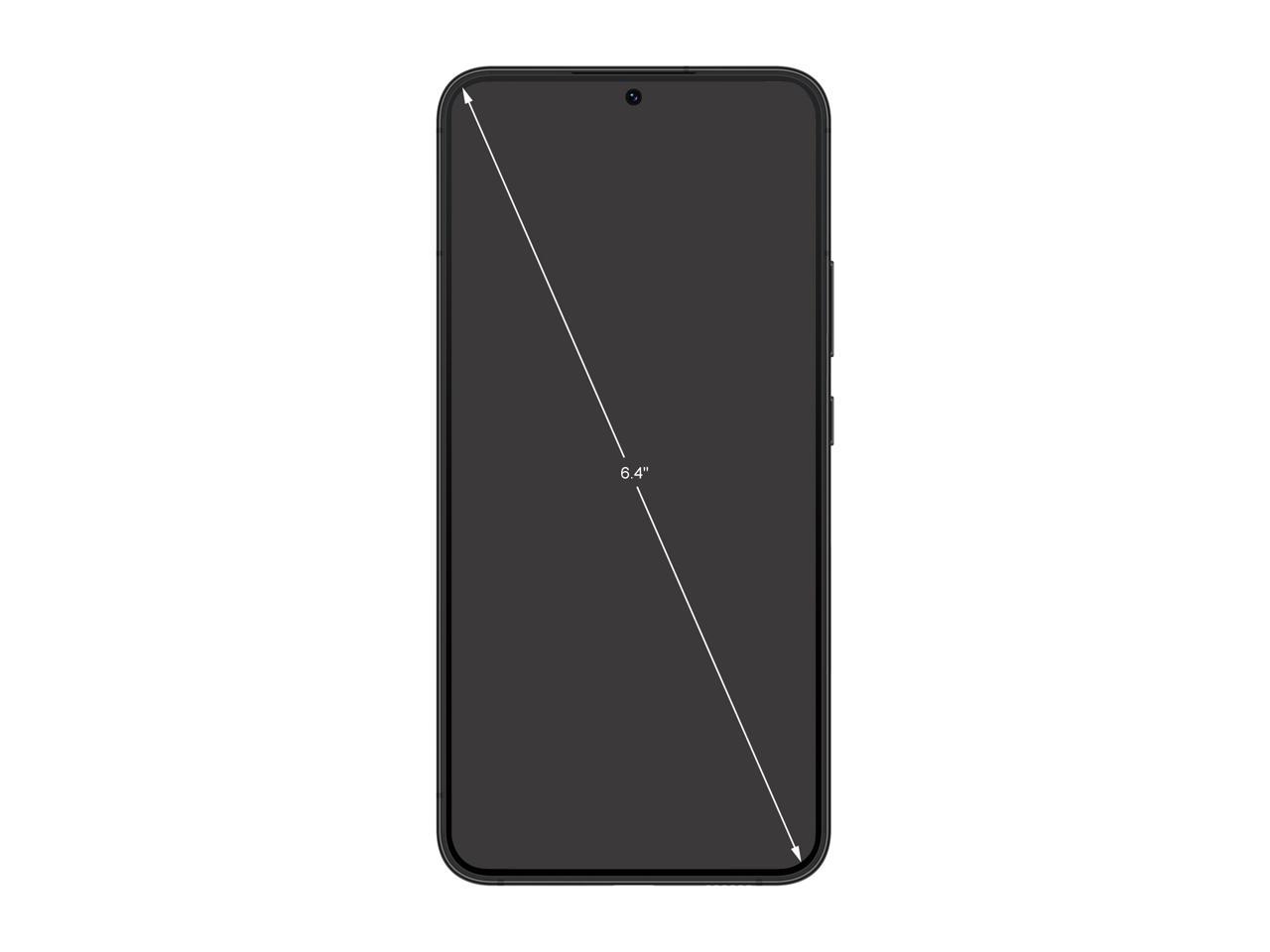 Samsung Galaxy S22+ SM-S906UZKAXAA 5G Unlocked Cell Phone 6.6" Full Rectangle / 6.4" Rounded Corners Phantom Black 128GB 8GB RAM