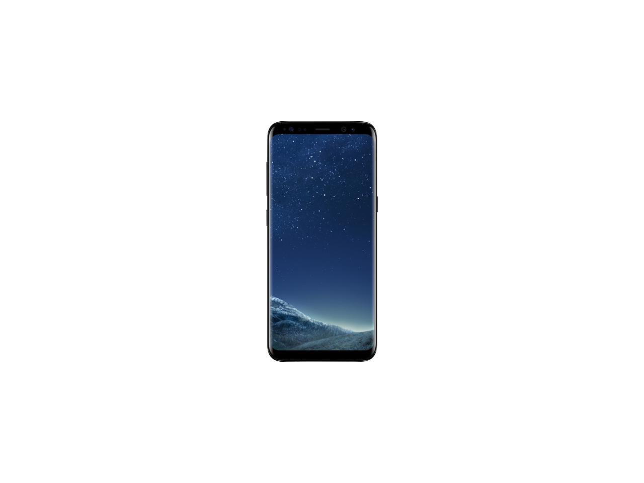 Samsung Galaxy S8 G950U 4G LTE Unlocked GSM U.S. Version Phone - w/ 12 MP Camera 5.8" Midnight Black 64GB 4GB RAM