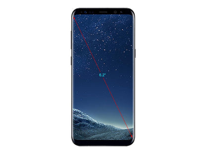 Samsung Galaxy S8+ G955U 4G LTE Unlocked GSM U.S. Version Phone - w/ 12 MP Camera 6.2" Midnight Black 64GB 4GB RAM - Grade B
