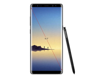 Samsung Galaxy Note 8 4G LTE Unlocked GSM Android Phone w/ Dual 12 Megapixel Camera - (Used) 6.3" Midnight Black 64GB 6GB RAM