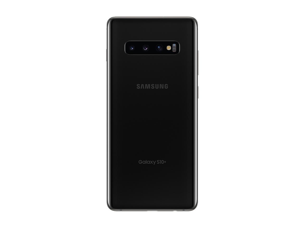 Samsung Galaxy S10+ 4G LTE Factory Unlocked Cell Phone 6.4" Infinity Display Prism Black 128GB 8GB RAM