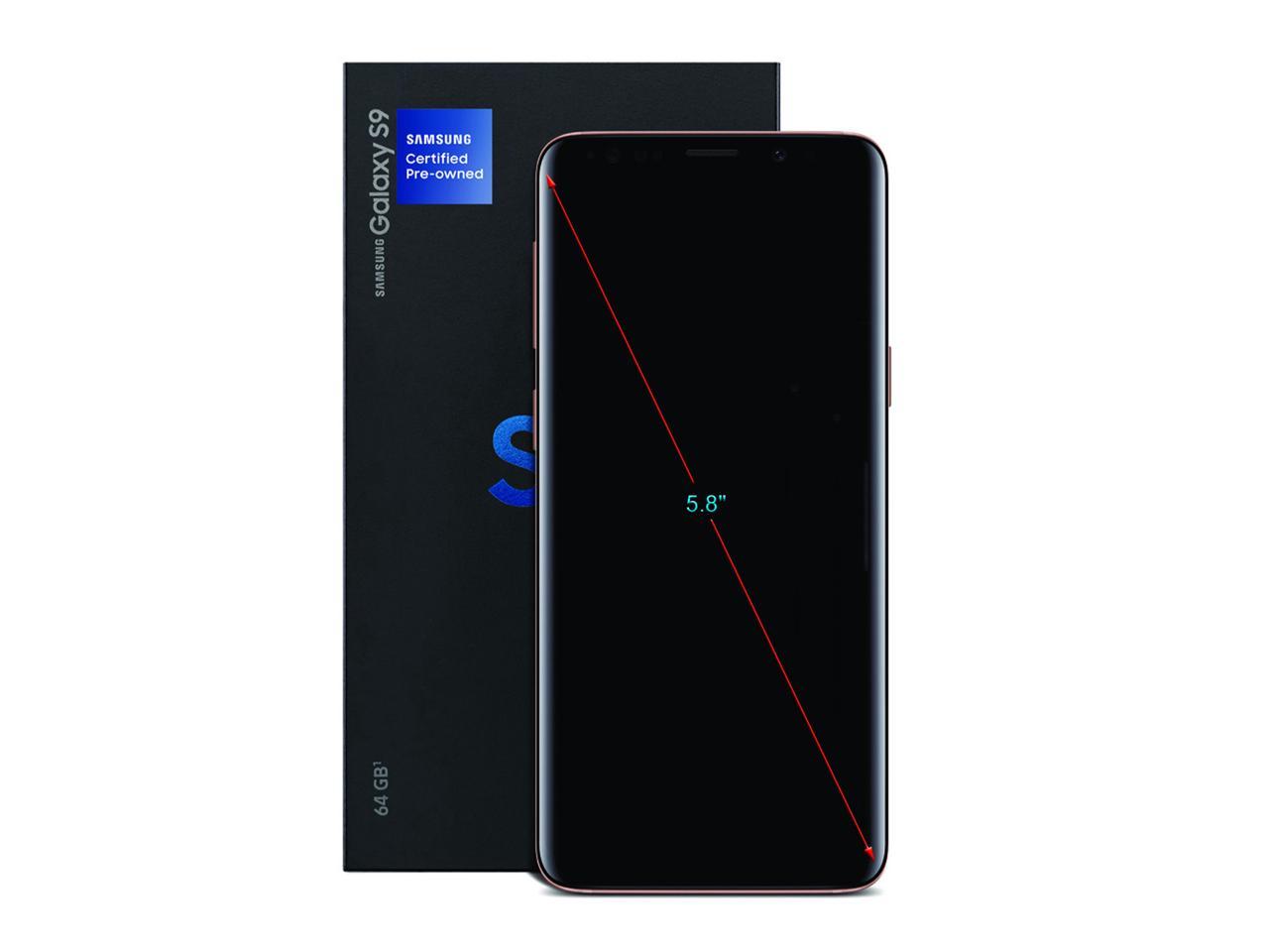 Samsung Galaxy S9 SM5G960UZKAXAA 4G LTE Unlocked Cell Phone 5.8" Midnight Black 64GB 4GB RAM Samsung Certified Pre Owned
