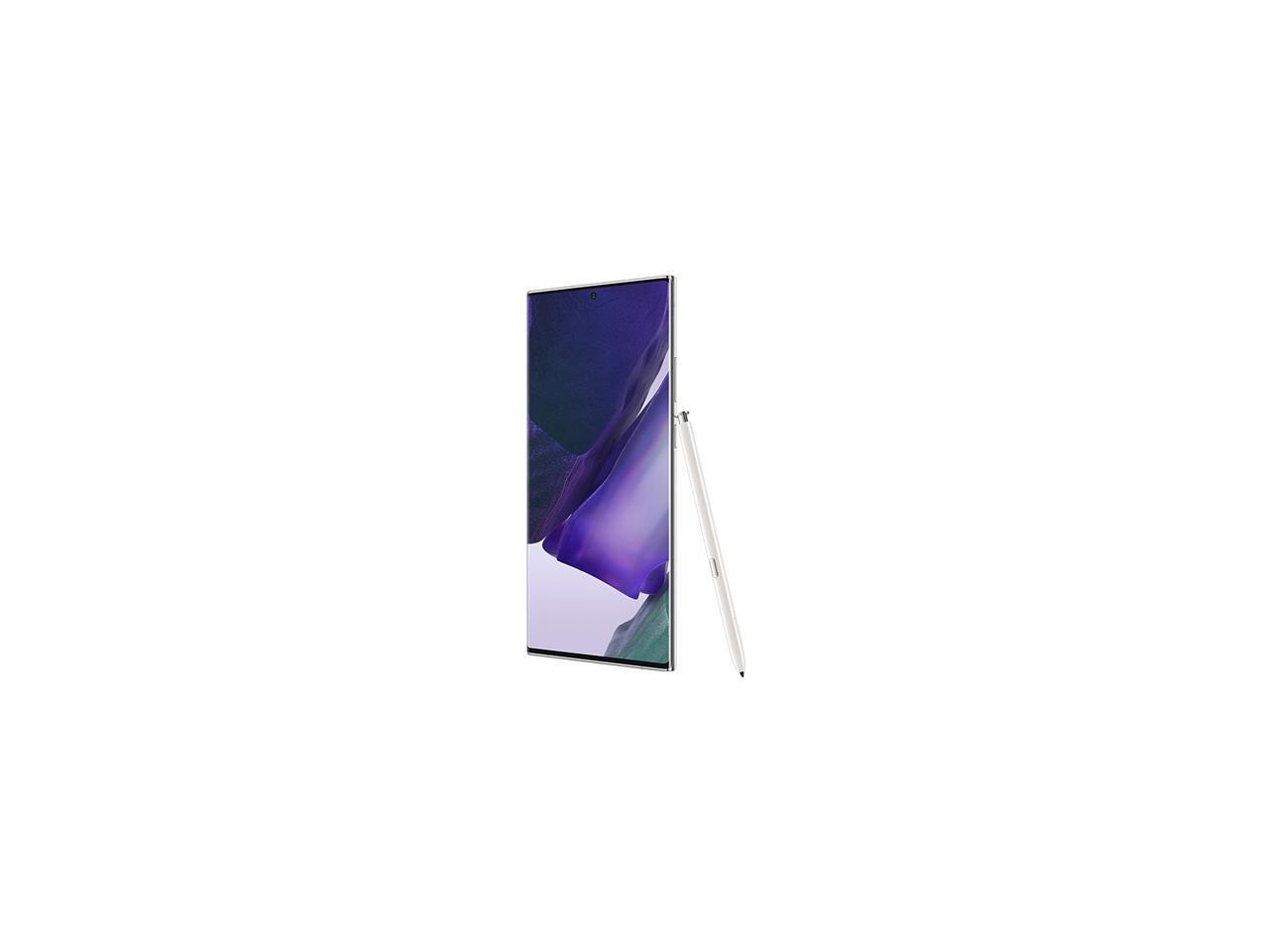 Samsung Galaxy Note 20 Ultra 5G Factory Unlocked Android Cell Phone | US Version | 128GB of Storage | Mobile Gaming Smartphone | Long-Lasting Battery | Mystic White