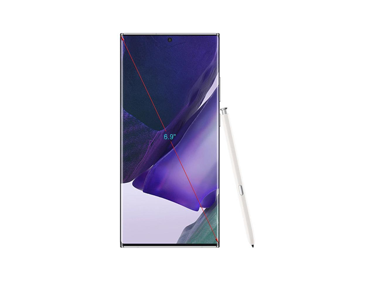 Samsung Galaxy Note 20 Ultra 5G Factory Unlocked Android Cell Phone | US Version | 128GB of Storage | Mobile Gaming Smartphone | Long-Lasting Battery | Mystic White