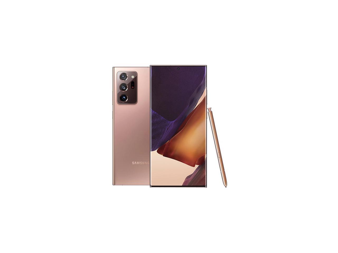 Samsung Galaxy Note 20 Ultra 5G Factory Unlocked Android Cell Phone | US Version | 128GB of Storage | Mobile Gaming Smartphone | Long-Lasting Battery | Mystic Bronze