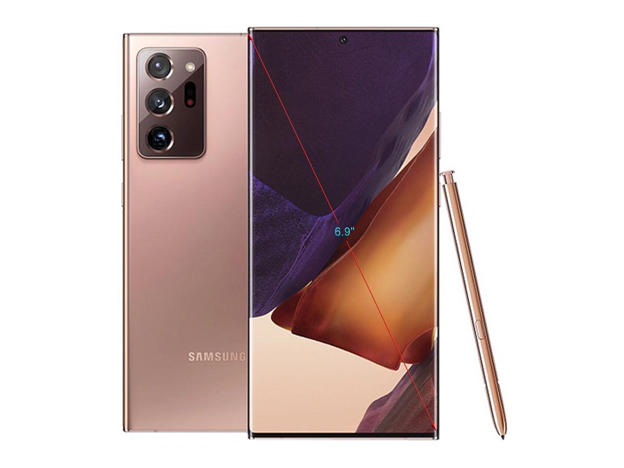 Samsung Galaxy Note 20 Ultra 5G Factory Unlocked Android Cell Phone | US Version | 128GB of Storage | Mobile Gaming Smartphone | Long-Lasting Battery | Mystic Bronze