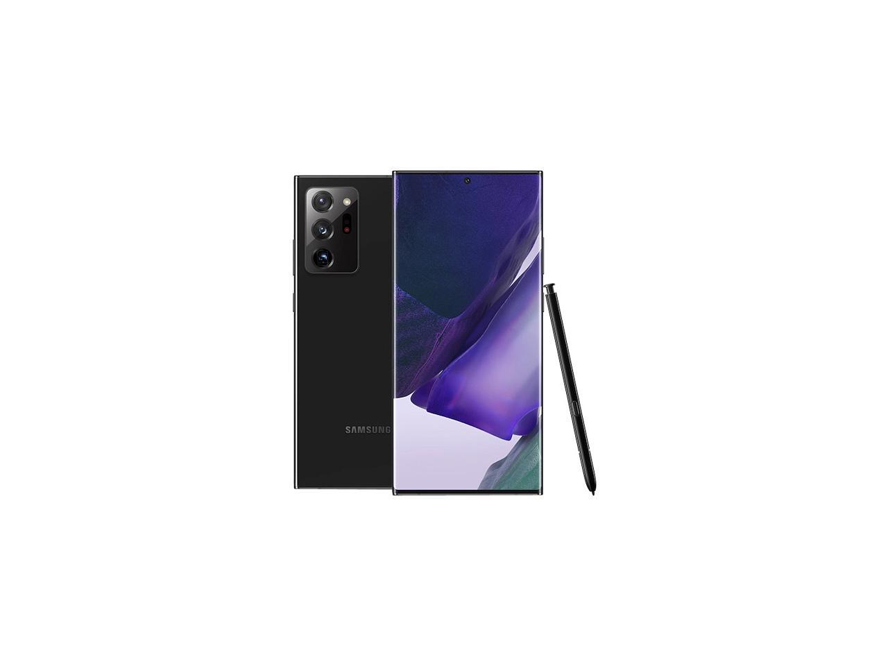 Samsung Galaxy Note20 Ultra 5G SM-N986UZKFXAA 5G Unlocked Cell Phone 6.9" Mystic Black 512GB 12GB RAM