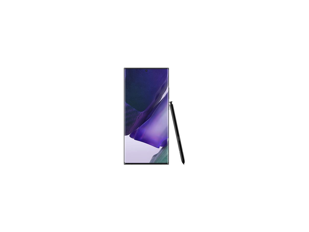 Samsung Galaxy Note20 Ultra 5G SM-N986UZKFXAA 5G Unlocked Cell Phone 6.9" Mystic Black 512GB 12GB RAM