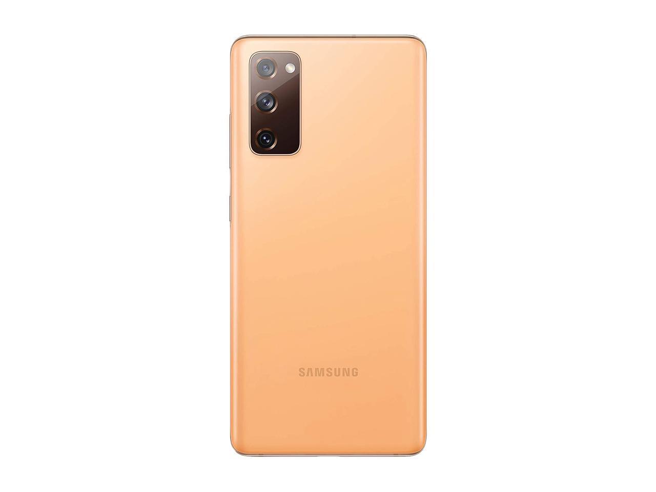 Samsung Galaxy S20 FE 5G | Factory Unlocked Android Cell Phone | 128 GB | US Version Smartphone | Pro-Grade Camera, 30X Space Zoom, Night Mode | Cloud Orange