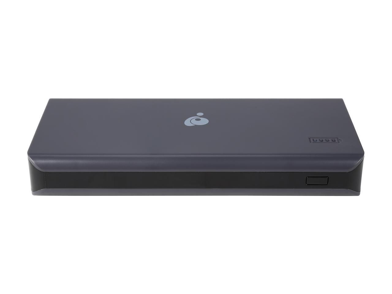 IOGEAR GearPower Black 16000 mAh Power Bank for Mobile Devices GMP16K