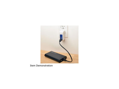 Tripp Lite Black 12000 mAh Portable Dual-Port Mobile Power Bank USB Battery Charger with LED Flashlight UPB-12K0-2U