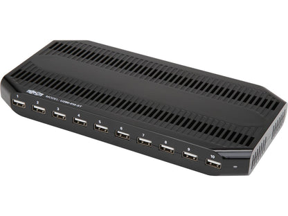 Tripp Lite 10-Port USB Charging Station with Adjustable Storage - 12V 8A / 96W USB Charger Output (U280-010-ST)