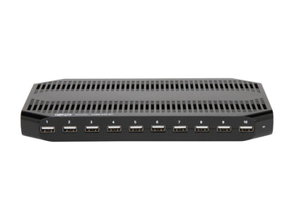 Tripp Lite 10-Port USB Charging Station with Adjustable Storage - 12V 8A / 96W USB Charger Output (U280-010-ST)
