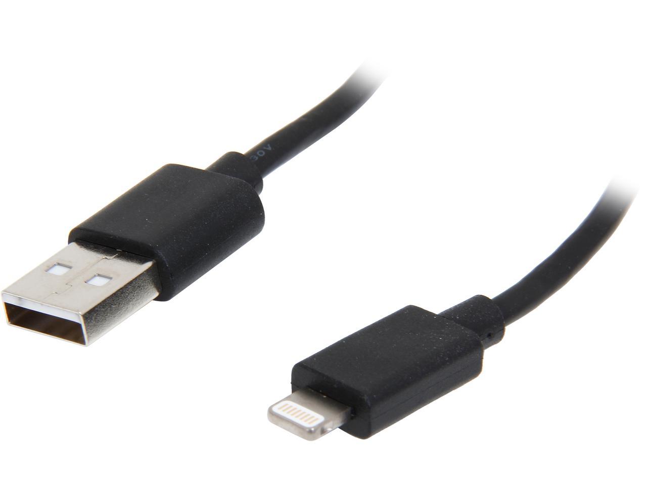 Tripp Lite M100-006-BK Black Lightning to USB iPhone iPod iPad Apple mfi Certified 6.5ft (2m)