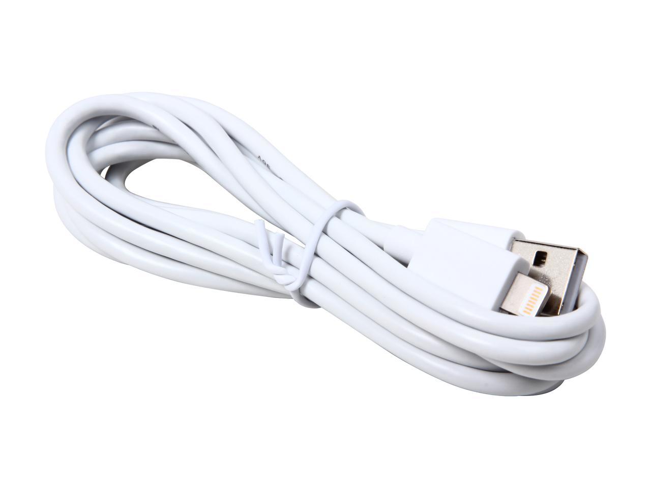 Tripp Lite M100-006-WH White Lightning to USB iPhone iPod iPad Apple MFI Certified 6.5ft (2m)