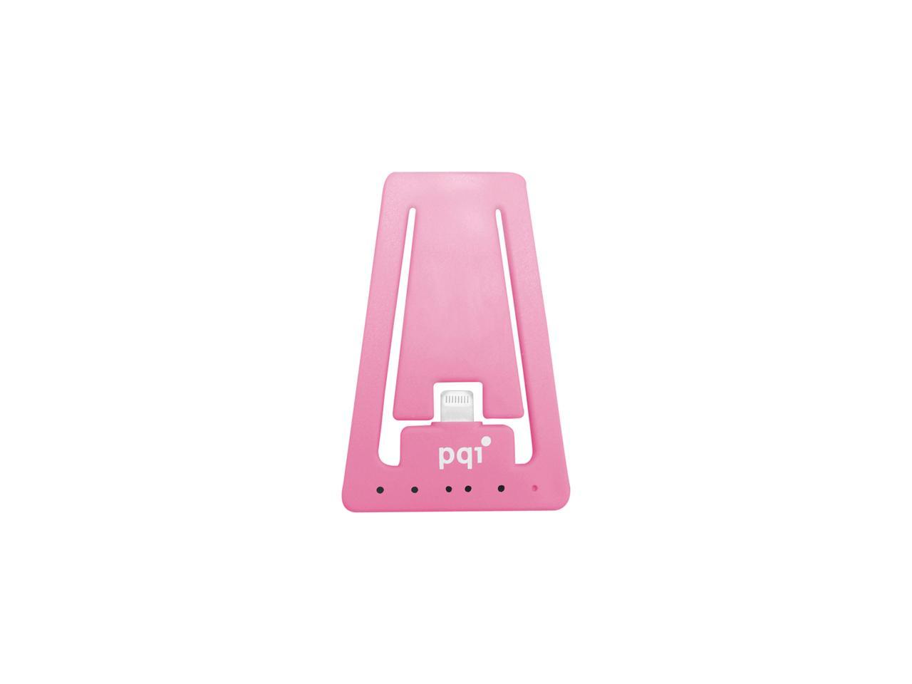 PQI 6PCJ-008R0004A Pink i-Cable Stand Apple Certified MFI iPhone Stand with Lightning Connector