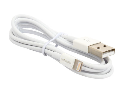 StarTech.com 1m 3ft White Apple 8-pin Slim Lightning to USB Cable for iPhone iPod iPad - Thin Apple Lightning to USB Charger / Sync Cable - Discontinued, Limited Stock, Replaced by RUSBLTMM1M (USBLT1MWS)