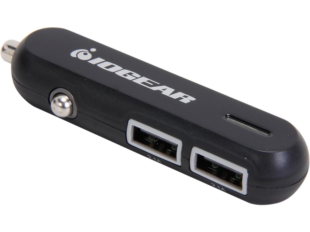 IOGEAR GPAC2U4 GearPower Dual USB 4.2A Car Charger