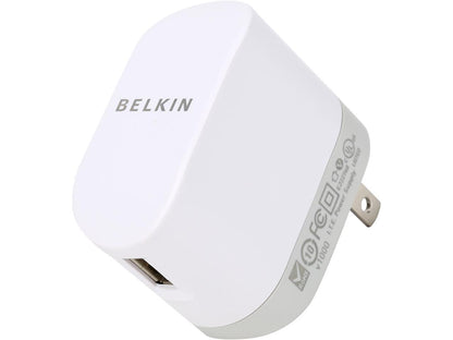 BELKIN F8J032tt04-WHT White Swivel Charger + Lightning ChargeSync Cable (10 Watt/2.1 Amp)