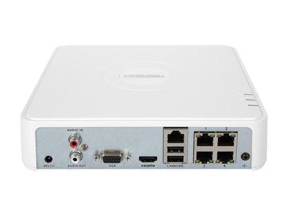 Trendnet TV-NVR104D2 4 PoE channels One 3.5" SATA I / II HDD or SSD up to 6 TB storage 4-Channel HD PoE+ NVR with 2 TB HDD