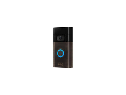 Ring Video Doorbell 2nd Gen, HD 1080P with 2-way Talk and Advanced Motion Detection, Built-in Rechargeable Battery or Connects to Existing Doorbell Wires (Venetian Bronze)