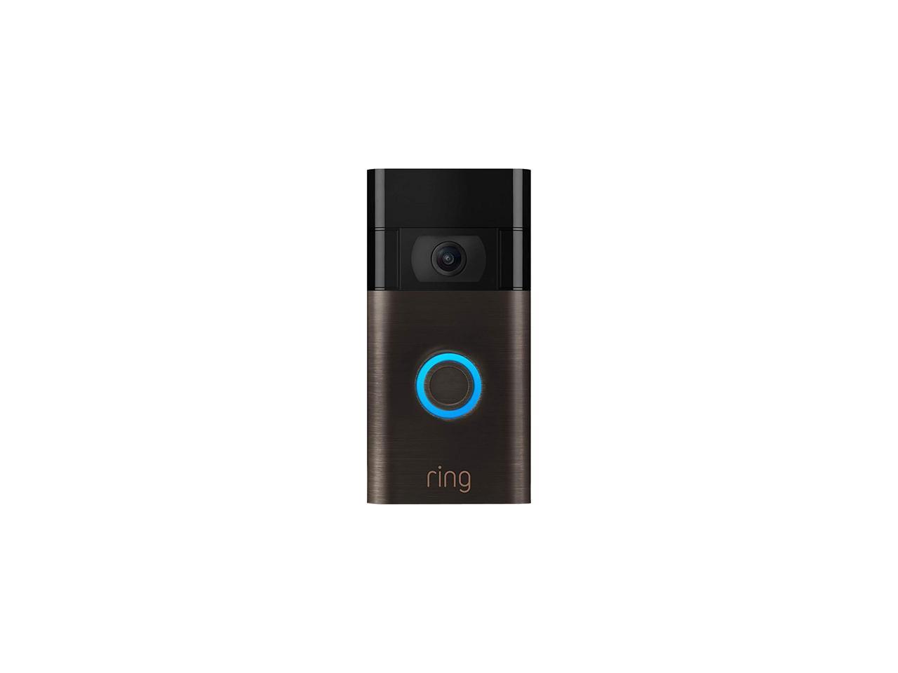 Ring Video Doorbell 2nd Gen, HD 1080P with 2-way Talk and Advanced Motion Detection, Built-in Rechargeable Battery or Connects to Existing Doorbell Wires (Venetian Bronze)