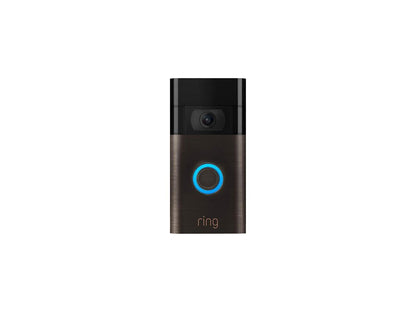 Ring Video Doorbell 2nd Gen, HD 1080P with 2-way Talk and Advanced Motion Detection, Built-in Rechargeable Battery or Connects to Existing Doorbell Wires (Venetian Bronze)