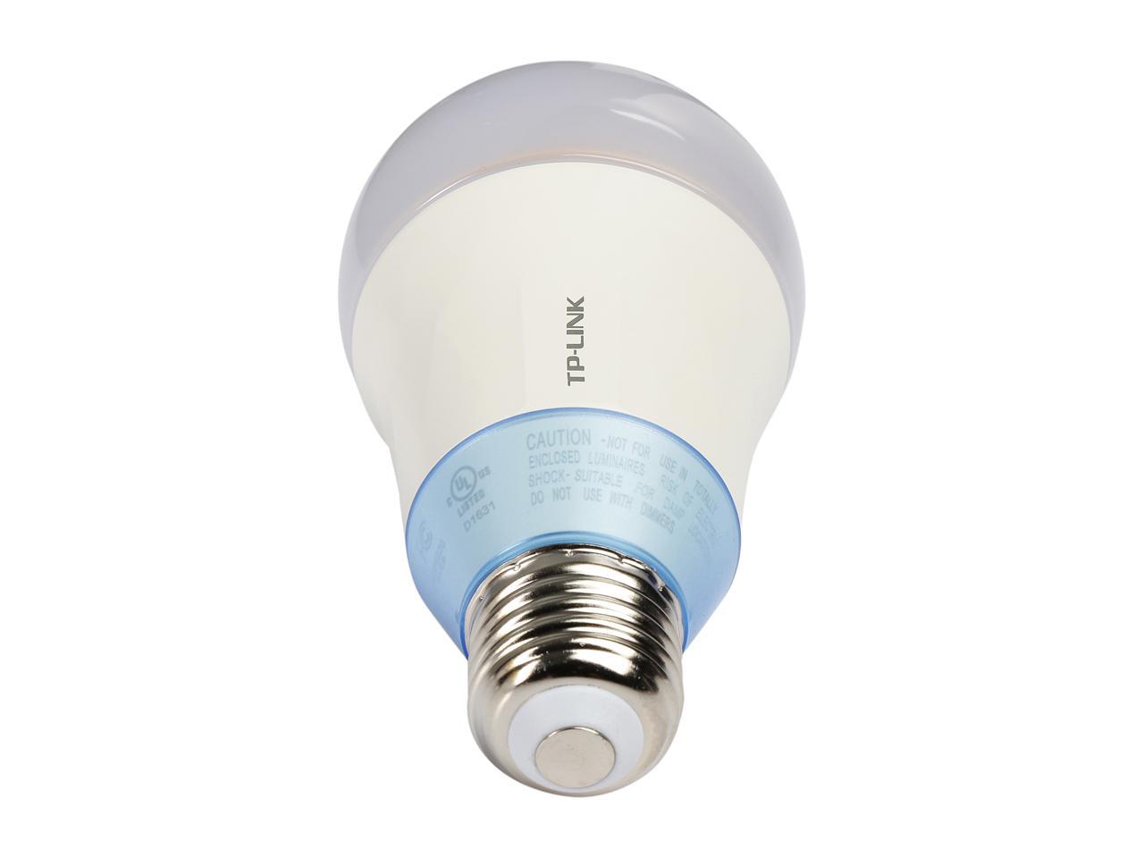 TP-LINK LB120 Smart Wi-Fi LED Bulb (A19 Bulb, E26 Fitting, 800 lm 60W, 2700K - 6500K) with Dimmable Light, Compatible with Google Home and Amazon Echo Alexa