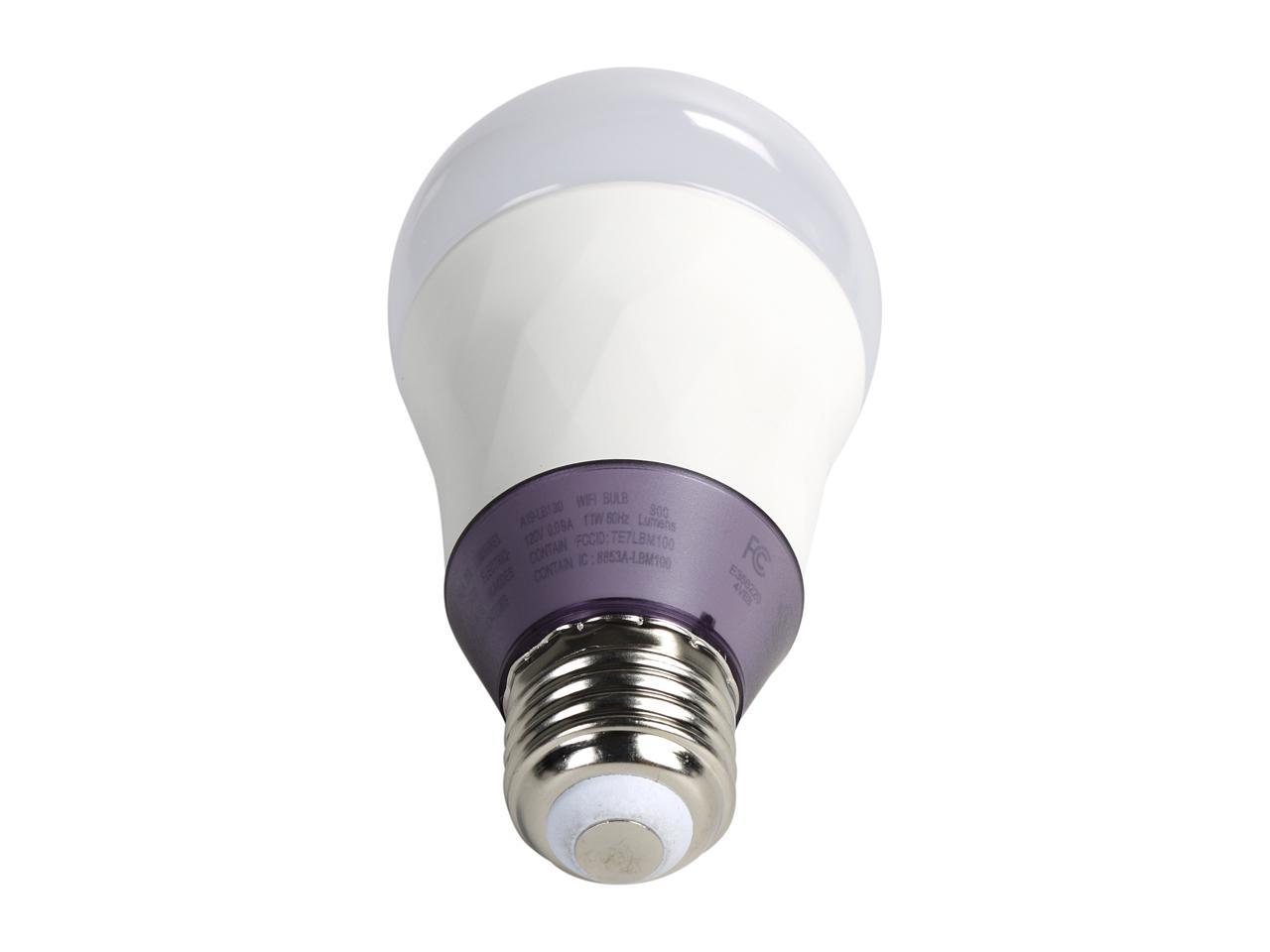 TP-LINK Kasa Smart Wi-Fi LED Bulb LB130 (A19 Bulb, E26 Fitting, 800 Lumens 60W, 2500K-9000K) Color Changing, Dimmable Light, and Compatible with Google Home and Amazon Echo Alexa