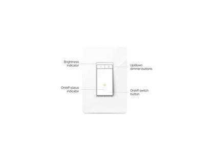 TP-LINK HS220 Smart Wi-Fi Light Switch, Dimmer (HS220)