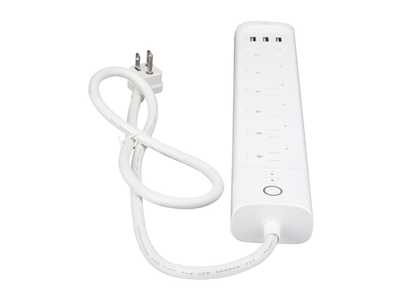 Kasa Smart Wi-Fi Power Strip by TP-Link - Six Smart Outlets, Control from Anywhere, Energy Monitoring, Works with Alexa, Google Assistant, No Hub Required