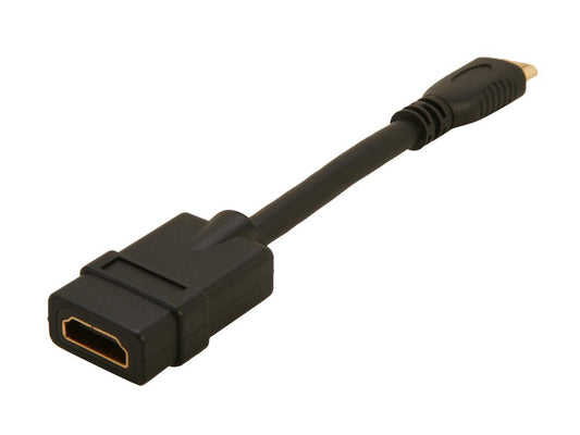 StarTech.com HDACFM5IN 5 in. Black Connector A: 1 - HDMI (19 pin) FemaleConnector B: 1 - Mini HDMI (19 pin) Male 5in High Speed HDMI Cable - HDMI to HDMI Mini- F/M